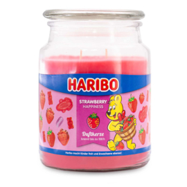 Geurkaars Haribo Aardbei Happiness - 510g