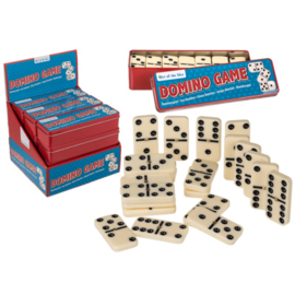 Domino spel in blik, 28 stenen