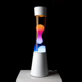 Lava Lamp ''tower'' - White base and tricolour gradient