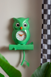 Wandklok Uil Karlsson // Groen