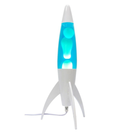 Rocket lava lamp blue 