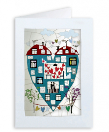 Forever Cards Laser-Cut Card - Heart Shaped House