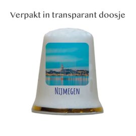 Vingerhoedje Nijmegen porcelein Skyline