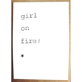 Kaart Girl on fire