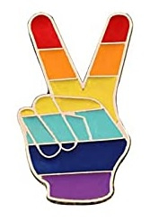 Pin Regenboog Peace