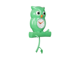 Wandklok Uil Karlsson // Groen