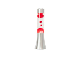 Mini lava lamp - Transparent and red