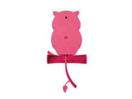 Wandklok Uil Karlsson // Roze