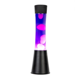 Lava Lamp ''tower'' - Black base and purple liquid (Levering Maart 2024)