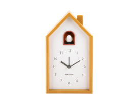 Alarm Clock Modern Cuckoo Karlsson / oker geel