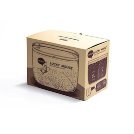 qualy lucky mouse rice container 3,5l &  maatlepel