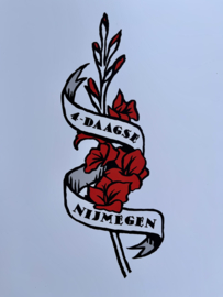 Plak tattoo Gladiool 4 daagse Nijmegen