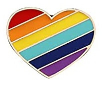 Pin Regenboog Hart