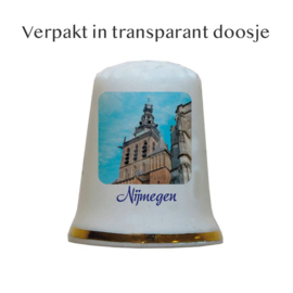 Vingerhoedje Nijmegen porcelein St. Stevens