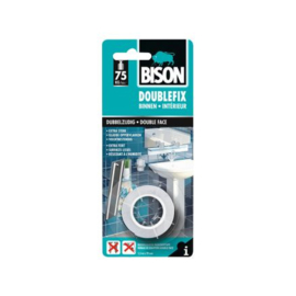 Bison dubbelzijdig schuimtape wit 19 mm x 1,5 m
