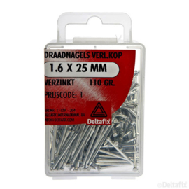 Draadnagels 1.6 x 25 mm verloren kop