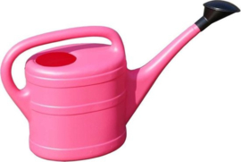 Gieter kunstof 5 liter met broes  roze