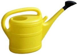 Gieter kunstof 10 liter met broes geel