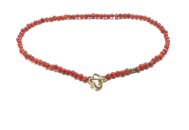 Ketting koraal met hart slot