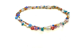 Ketting bloemetjes/steentjes