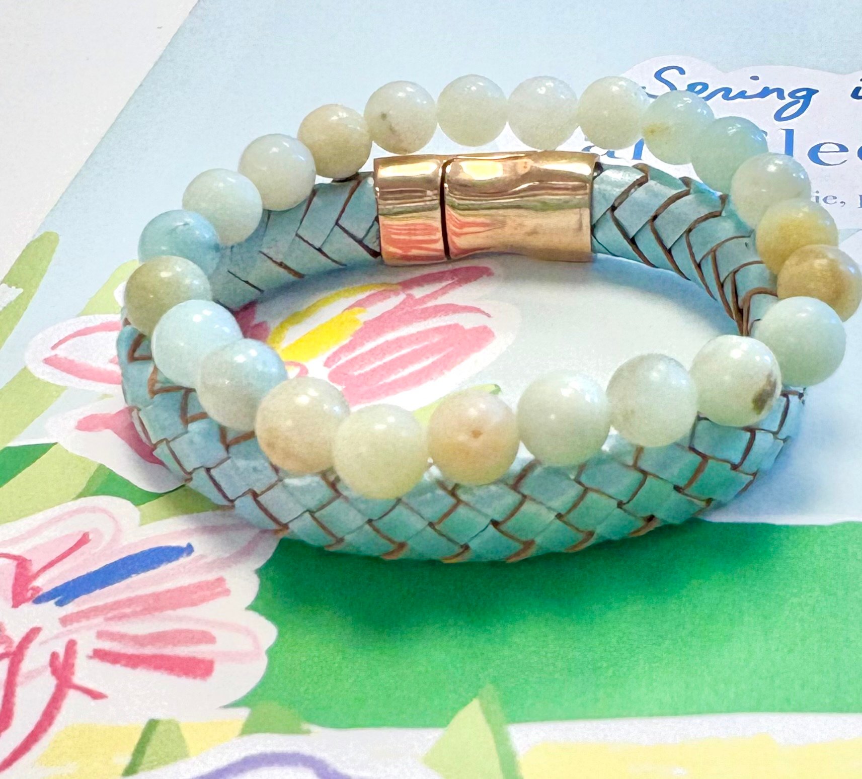 Armbanden zomerse set turquoise