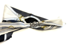 Bracelet shawl Hermes style silver