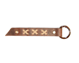 Sleutelhanger XXX bruin/beige