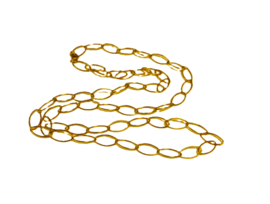 Ketting lang schakel goud