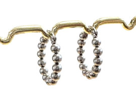 Oorbellen bolletjes zilver