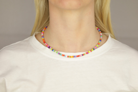 Ketting grote multicolor kralen