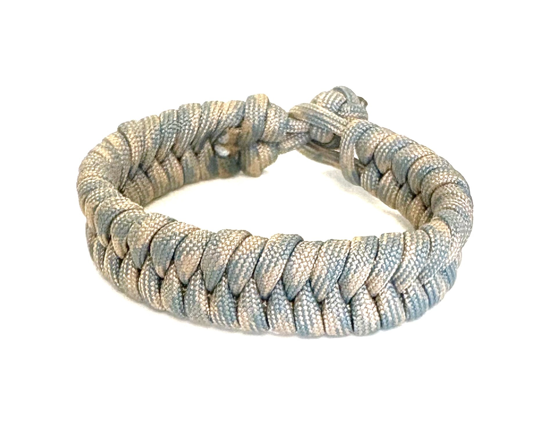 Heren armband paracord grijs/beige
