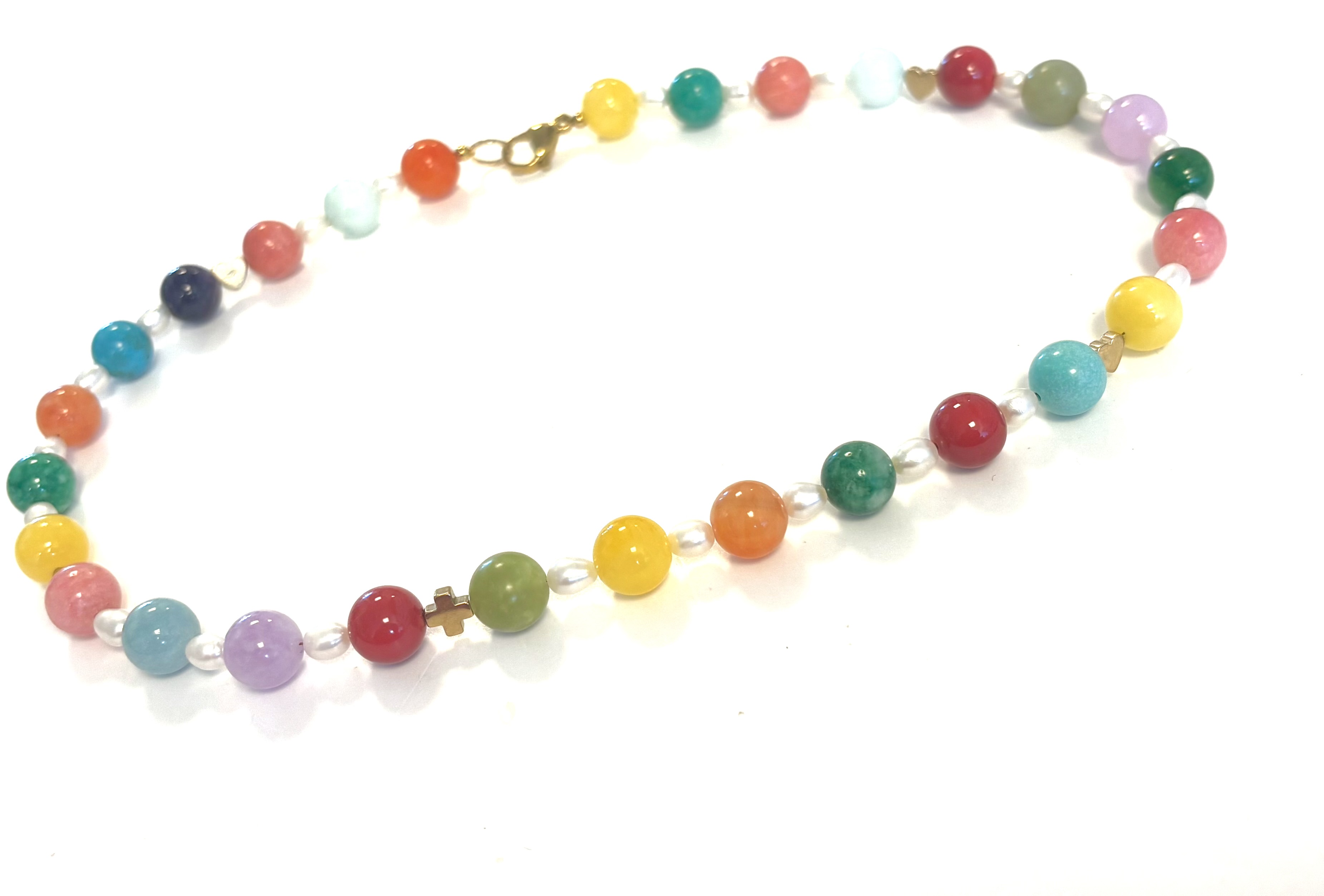 Ketting edelsteen/parels