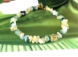 Armband chipstone edelsteen groen