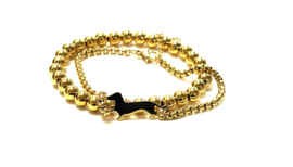 Armband teckel goud