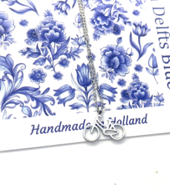 Ketting fietsje zilver