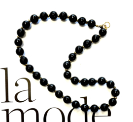Necklace onyx 10mm