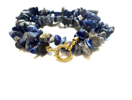 Necklace sodalite chipstone