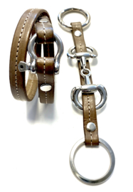 Armband harpsluiting taupe