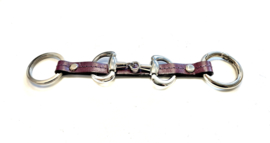 Sleutelhanger paardenbit plum