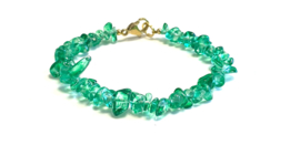 Armband kristal groen