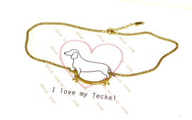 Necklace with Dachshund
