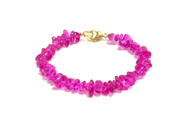 Armband kristal pink