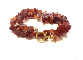 Necklace agate chipstone