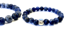 Bracelet set father/son Sodalite