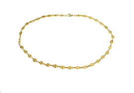 Ketting koffieboontje goud
