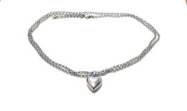 Ketting  zilver hart