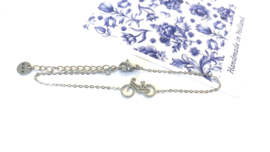 Armband fietsje zilver
