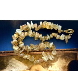 Necklace chipstone citrine