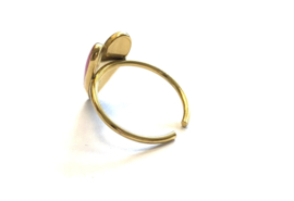 Ring hart roze