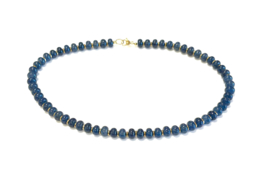 Ketting natuursteen petrol blauw